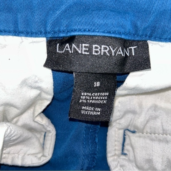 Lane Bryant Capri Pedal Pusher Lyocell Blend Slim Straight Leg Pockets Pants - Picture 3 of 8